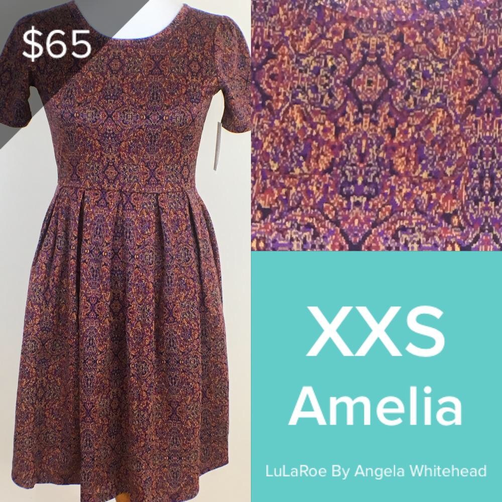 LuLaRoe Amelia XXS-pocket dress! NWT Jacquard!